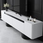Hanah Home Bohem Soporte para TV Blanco y Negro